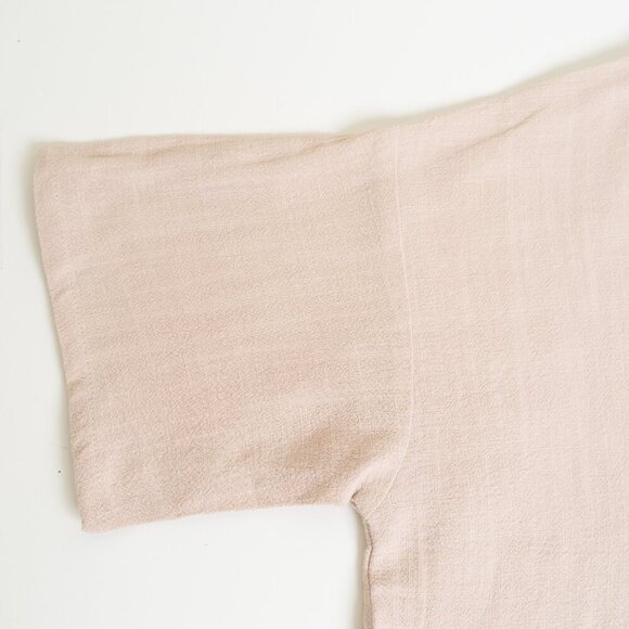 Jackson Rowe Rodina Oversized Color Block Linen Dress Sand / Hibiscus - Picture 10 of 12